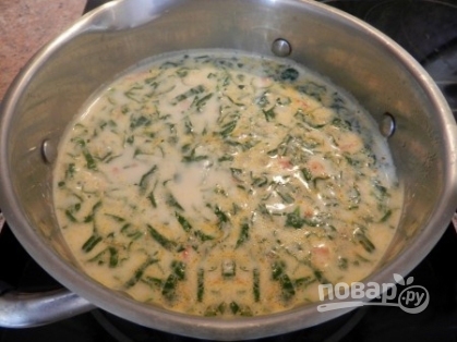 Сырный суп с лососем - фото шаг 10