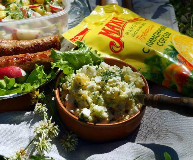 Фото к рецепту: Картофельный салат с сельдереем, 1001 вариант! # махеевнаприроде 