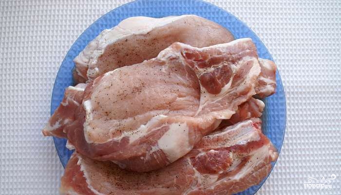 Свиная корейка в рукаве для запекания - фото шаг 1