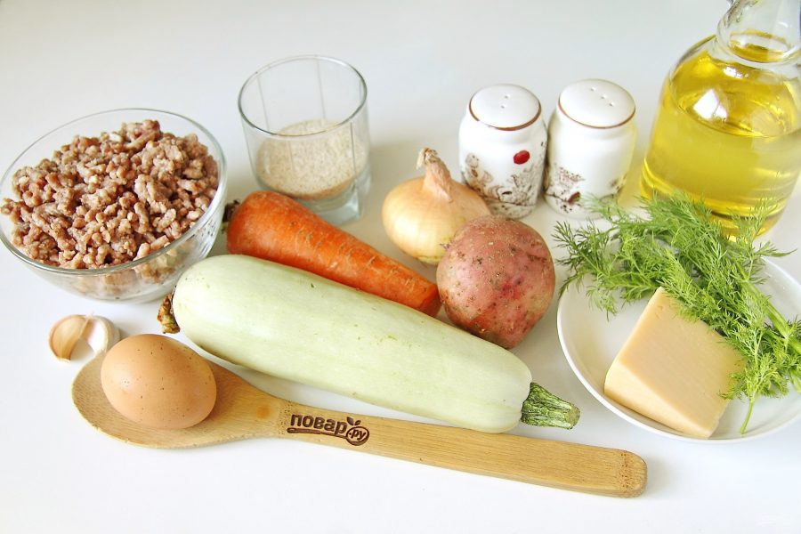 Котлеты с овощами и сыром - фото шаг 1