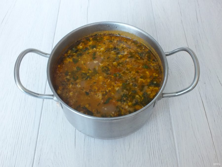 Суп харчо с фрикадельками - фото шаг 12