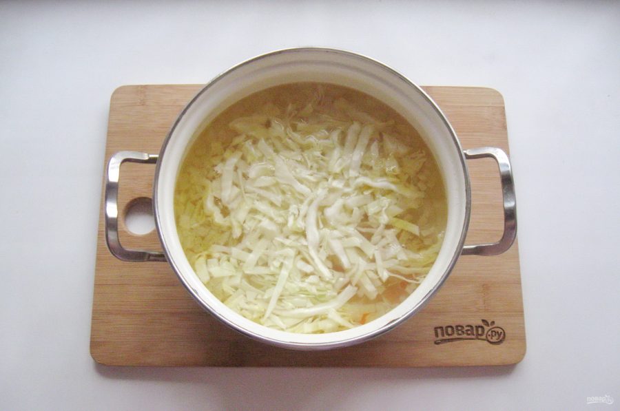 Баварский суп с колбасками - фото шаг 7