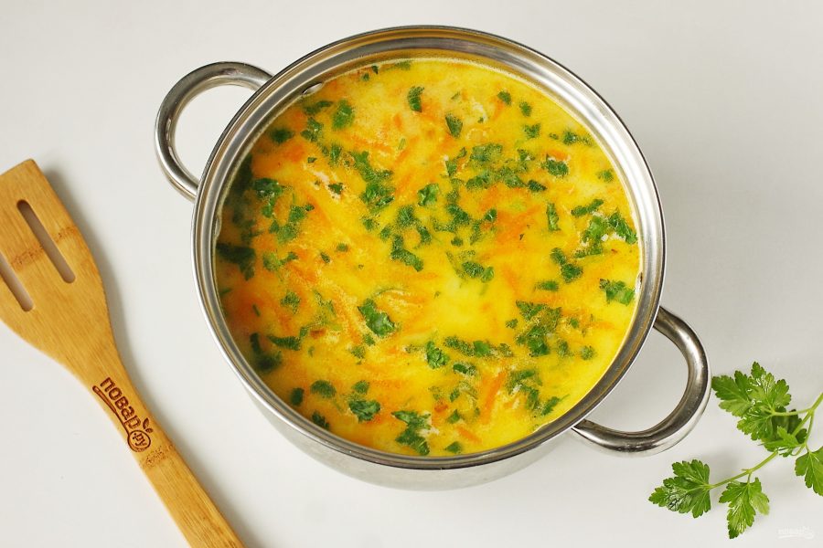 Сырный суп из горбуши - фото шаг 8