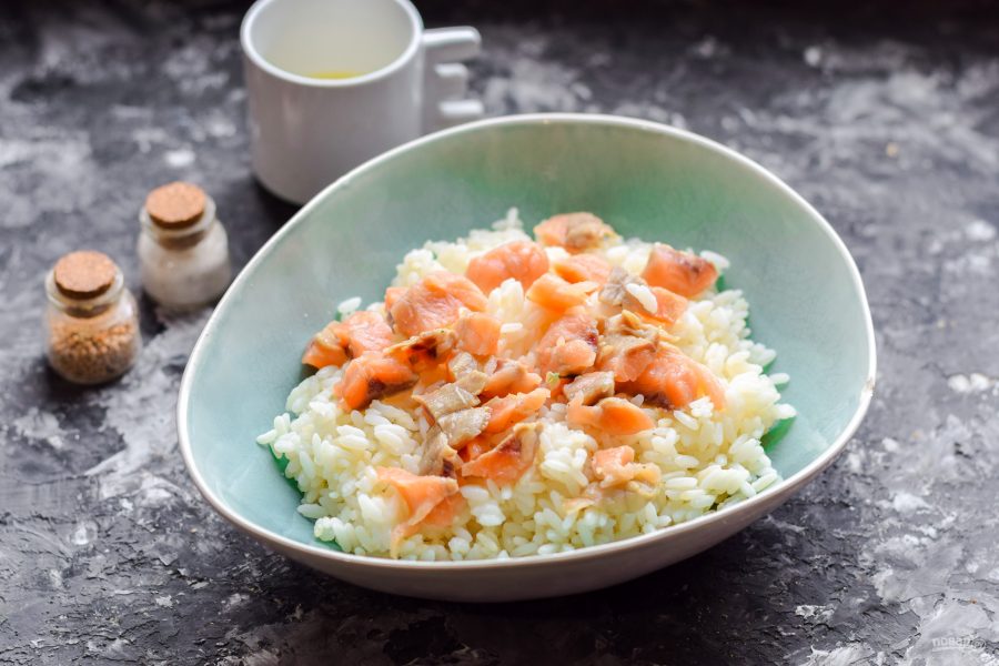 Салат с рисом и морепродуктами - фото шаг 3