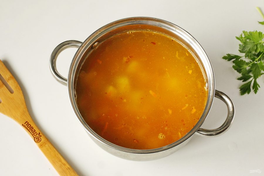 Сырный суп из горбуши - фото шаг 6
