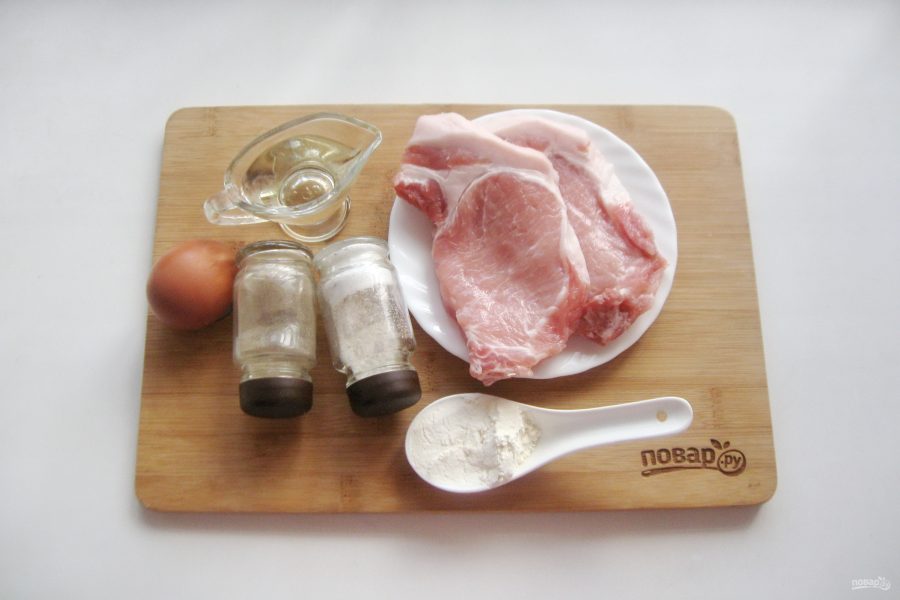 Свиной карбонат на сковороде - фото шаг 1