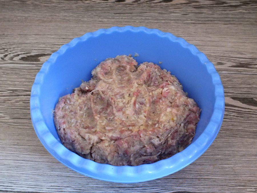 Пельмени с мясом, капустой и салом - фото шаг 6