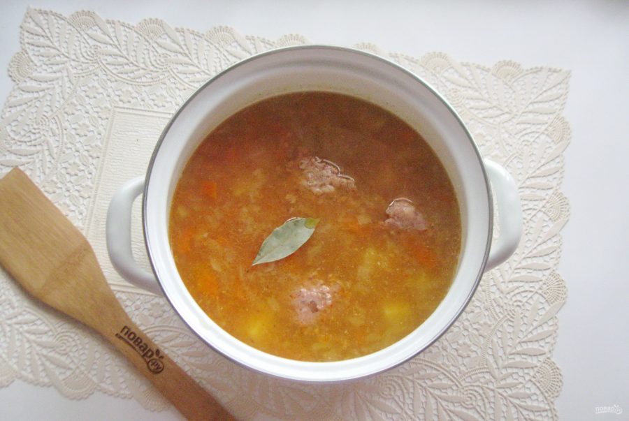Рисовый суп с тушенкой - фото шаг 8
