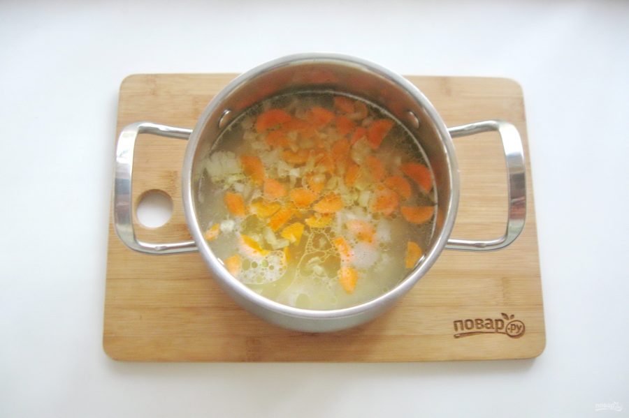 Суп с сосисками и рисом - фото шаг 5