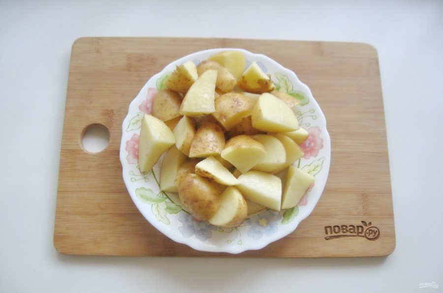 Свиная корейка с картофелем в духовке - фото шаг 2