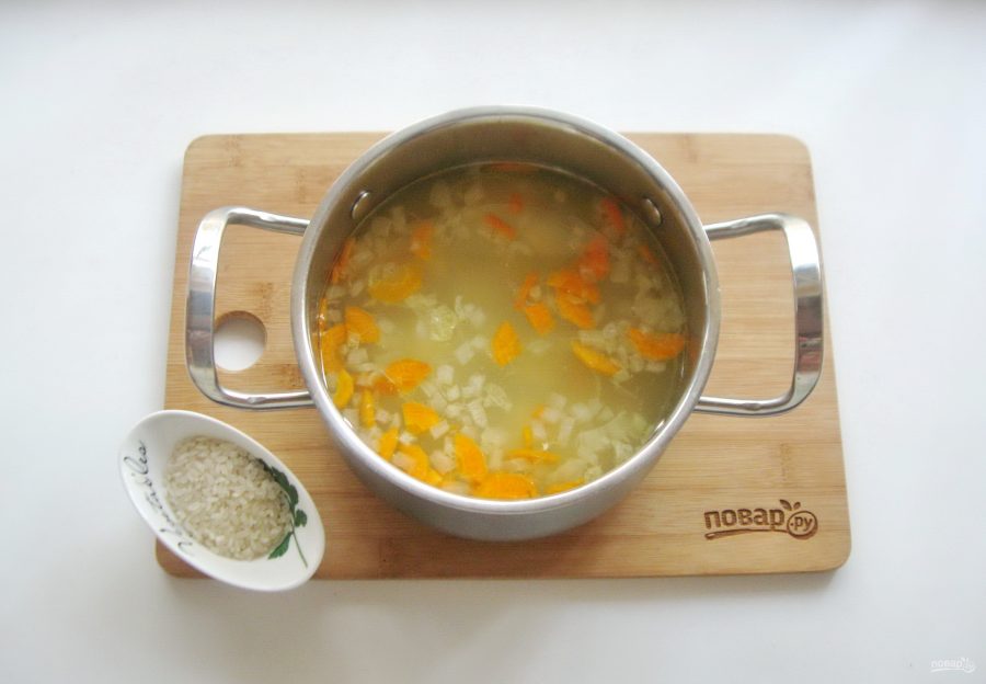Суп с сосисками и рисом - фото шаг 6
