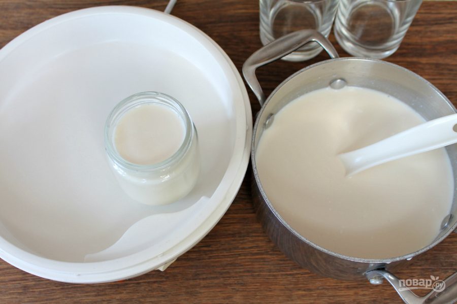 Йогурт из топленого молока - фото шаг 4