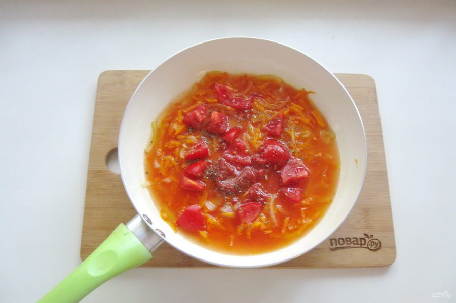 Камбала в томатном соусе - фото шаг 4
