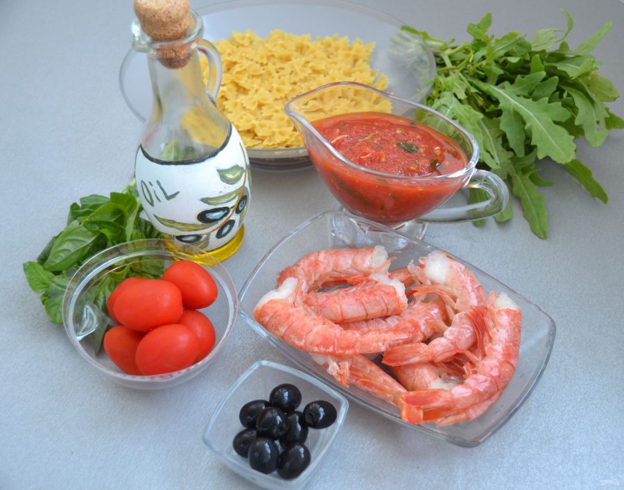 Итальянский салат с креветками - фото шаг 1