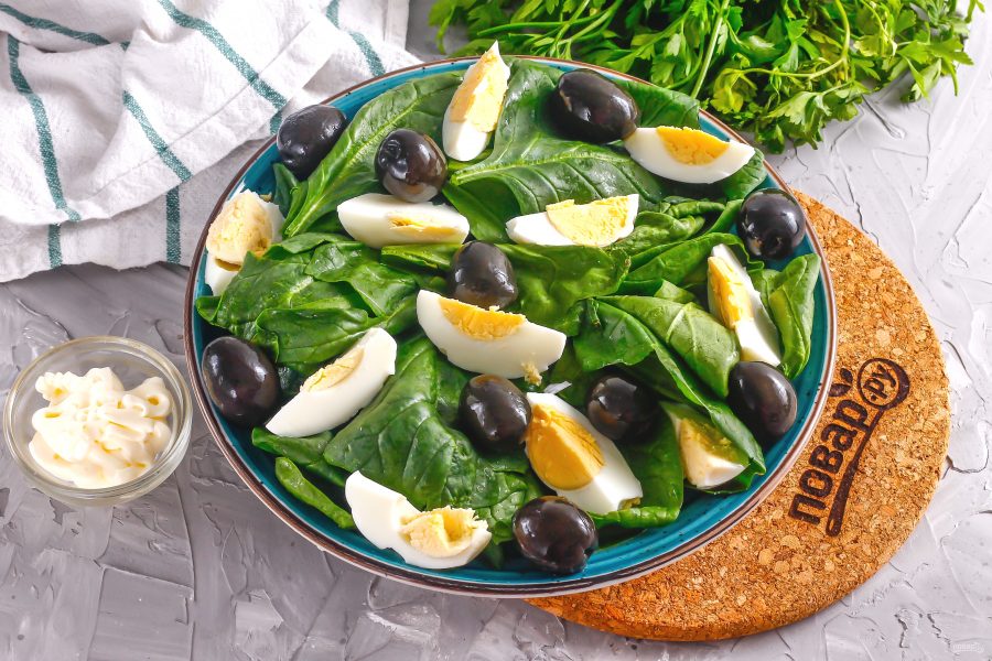 Салат с тунцом и маслинами - фото шаг 4
