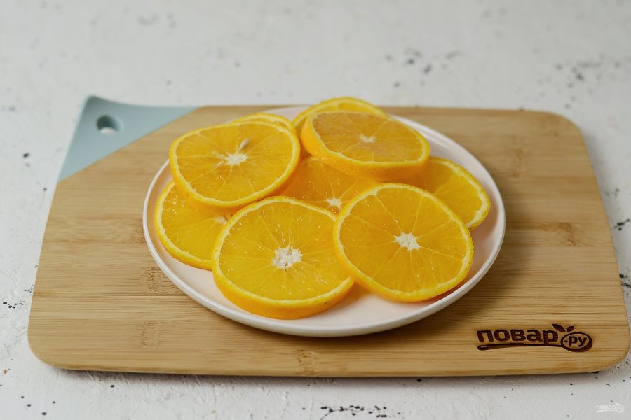 Карамелизированные апельсины в шоколаде - фото шаг 2