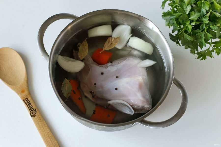 Гороховый суп с кроликом - фото шаг 2