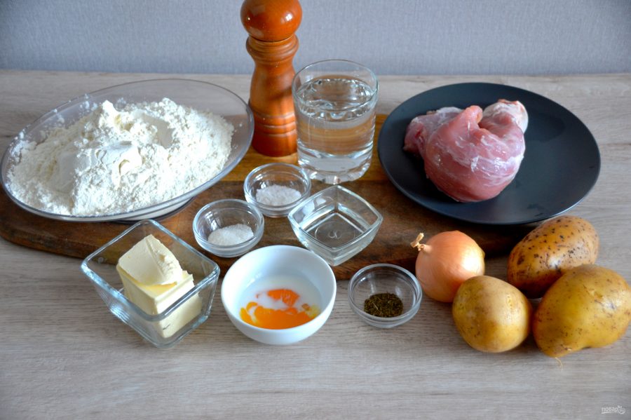 Лезгинский пирог с мясом и картофелем - фото шаг 1