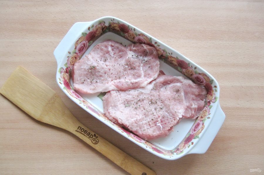 Мясо по-французски со сливками в духовке - фото шаг 3