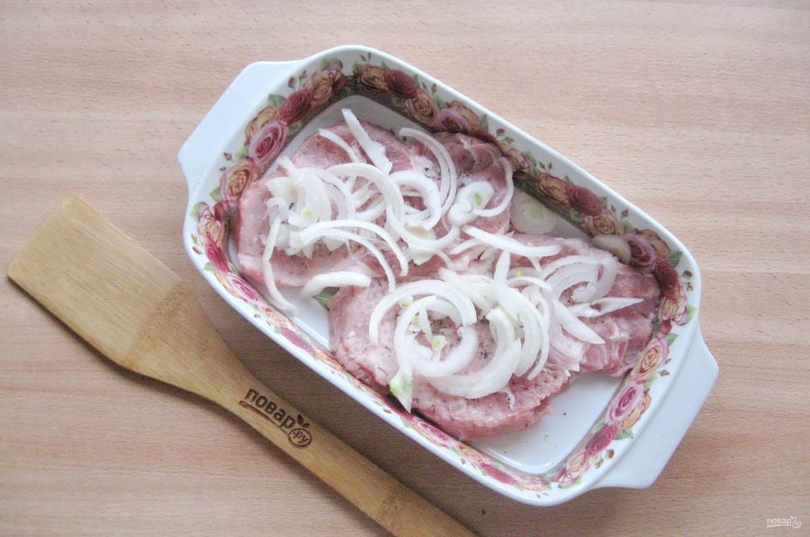 Мясо по-французски со сливками в духовке - фото шаг 4