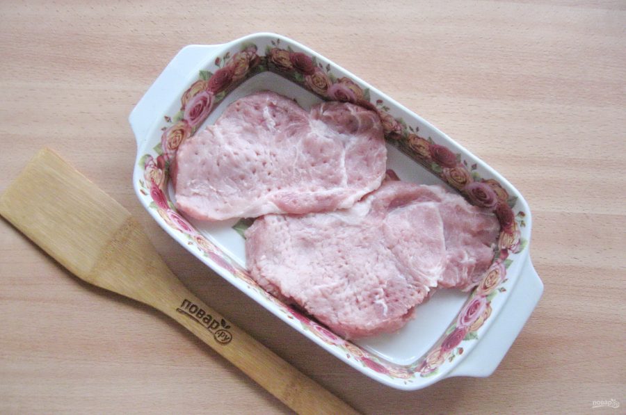 Мясо по-французски со сливками в духовке - фото шаг 2