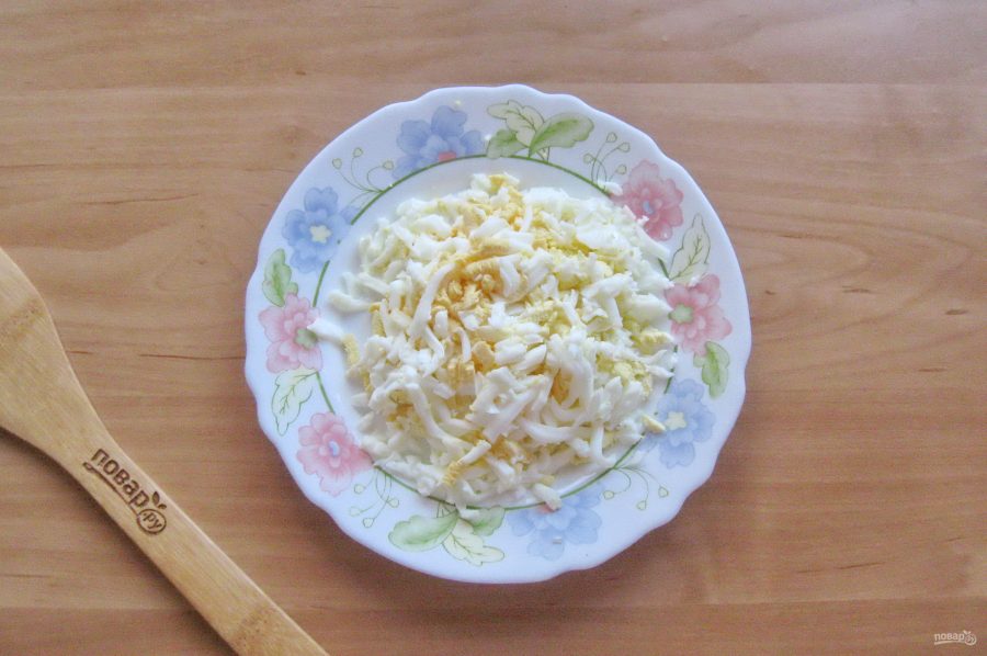 Салат из ветчины с сыром - фото шаг 3
