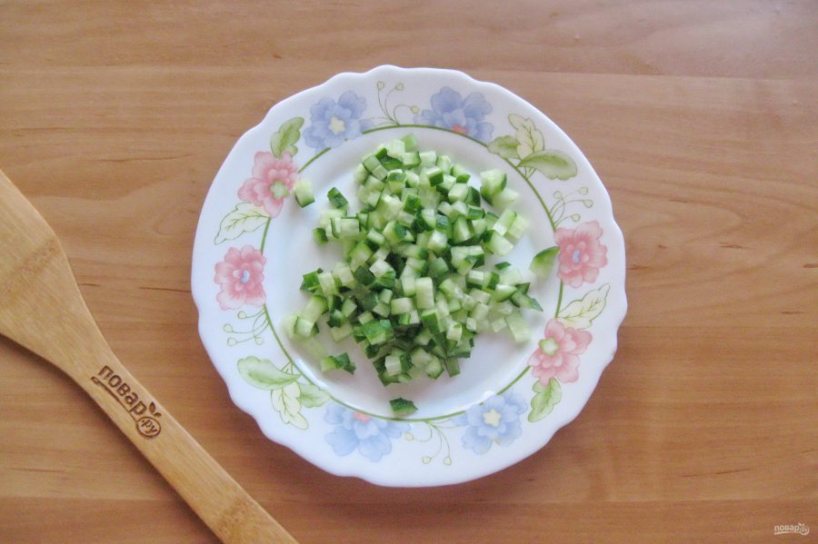 Салат из ветчины с сыром - фото шаг 4