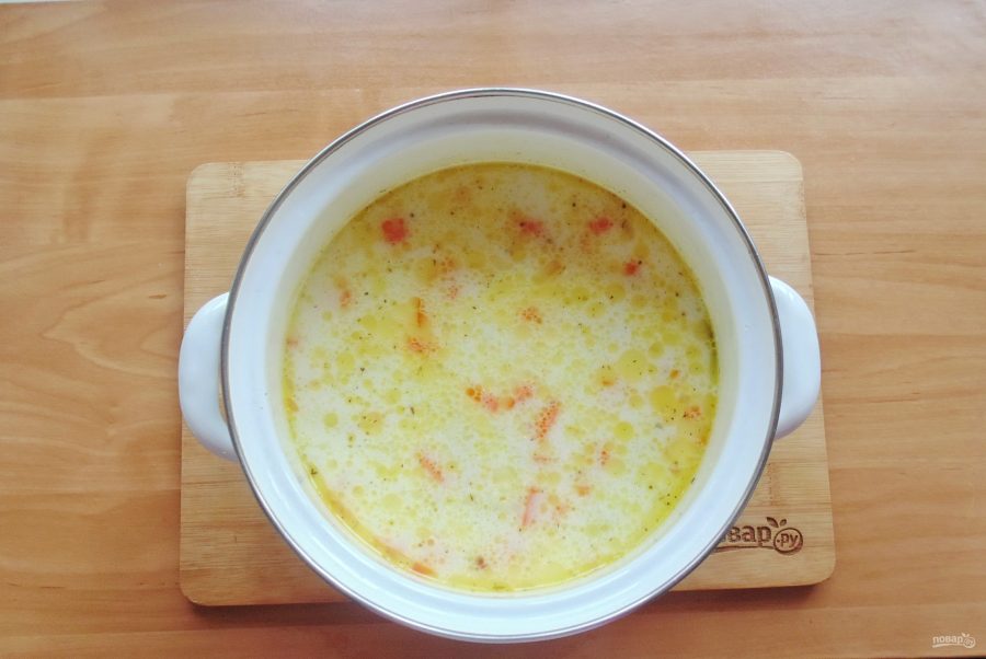 Суп из трески со сливками - фото шаг 11
