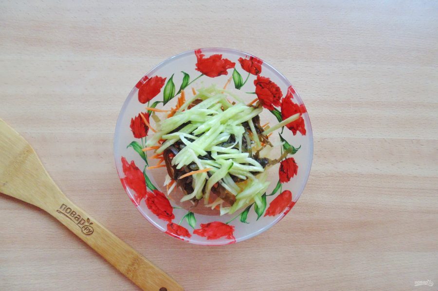 Витаминный салат из морской капусты - фото шаг 5