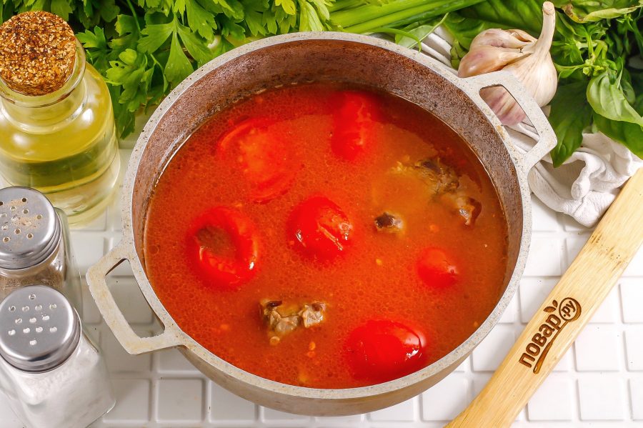 Китайский суп с помидорами и говядиной - фото шаг 5
