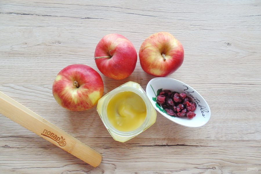 Запеченные яблоки с медом в мультиварке - фото шаг 1