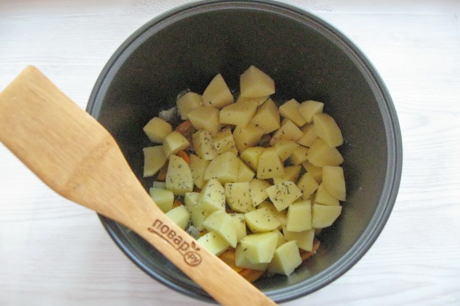 Филе судака с картофелем в мультиварке - фото шаг 4