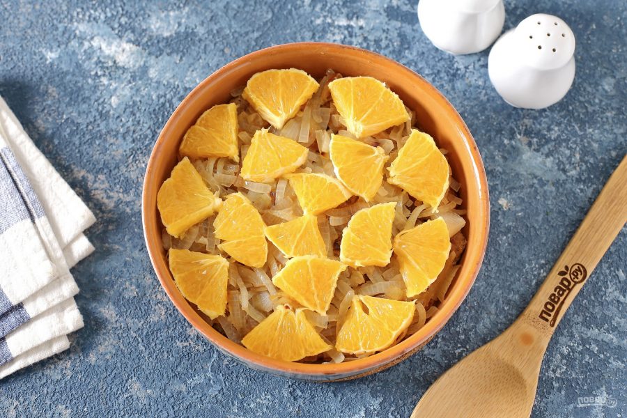 Щука с апельсинами в духовке - фото шаг 8