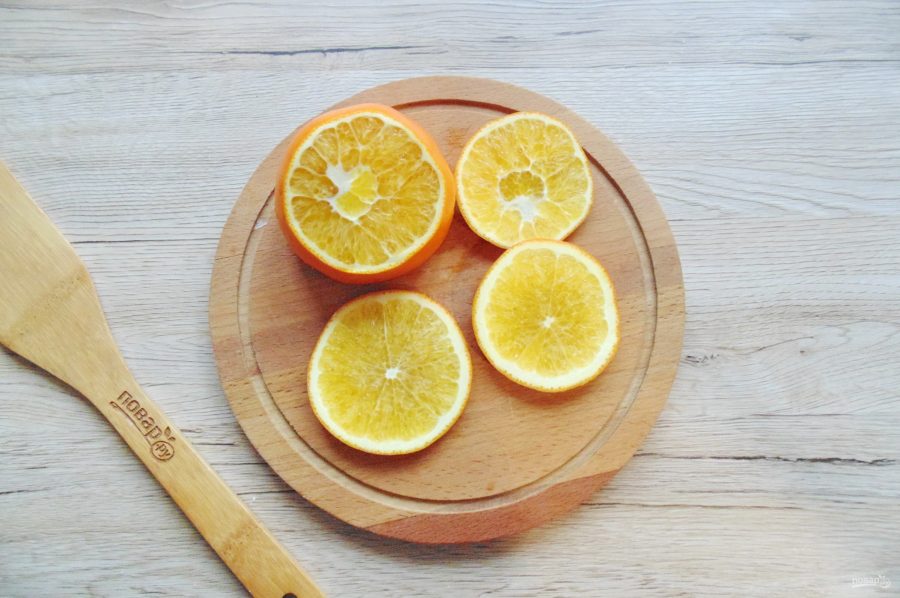 Окунь с апельсином в духовке - фото шаг 2