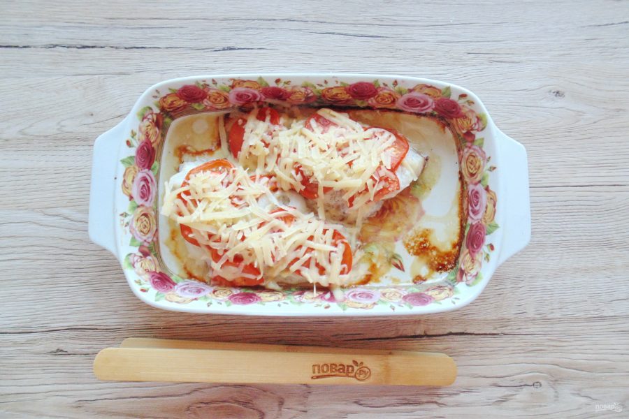 Окунь запеченный в духовке с сыром - фото шаг 7