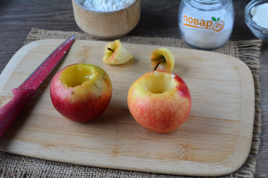 Запеченные яблоки с заварным кремом - фото шаг 7