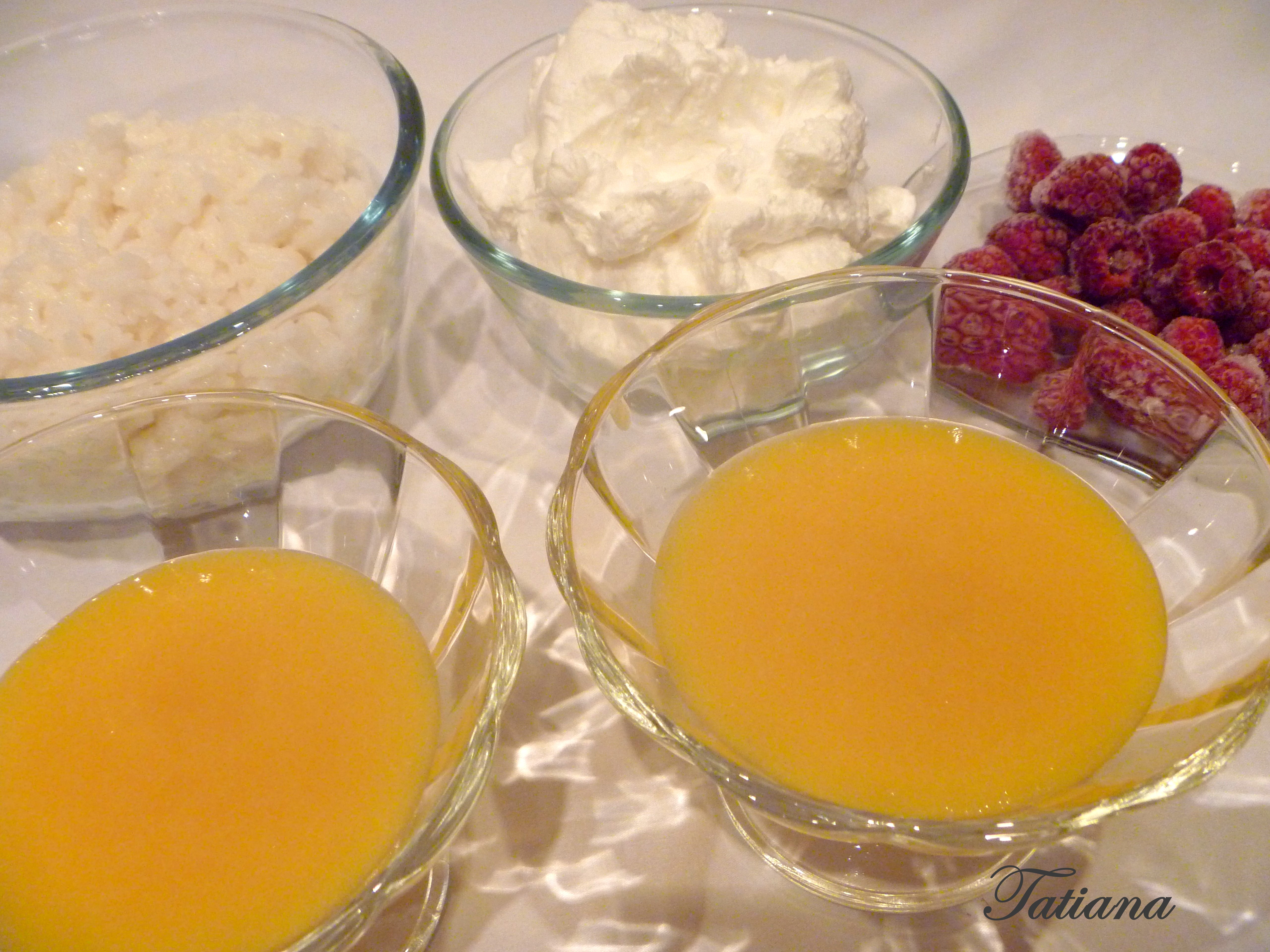 Десерт из сливочного риса с манговым желе: шаг 4