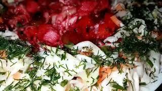 Фото к рецепту: Салат простой овощной, без майонеза