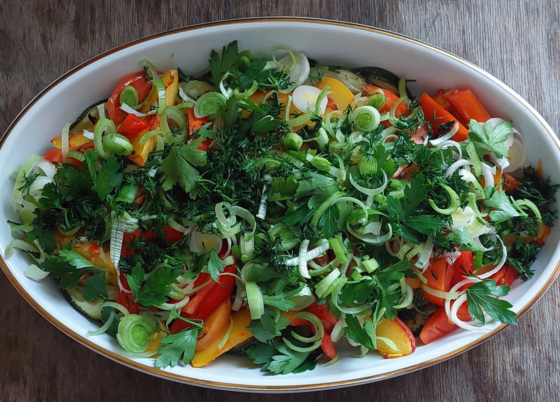 Теплый салат с цукини и персиками: шаг 10