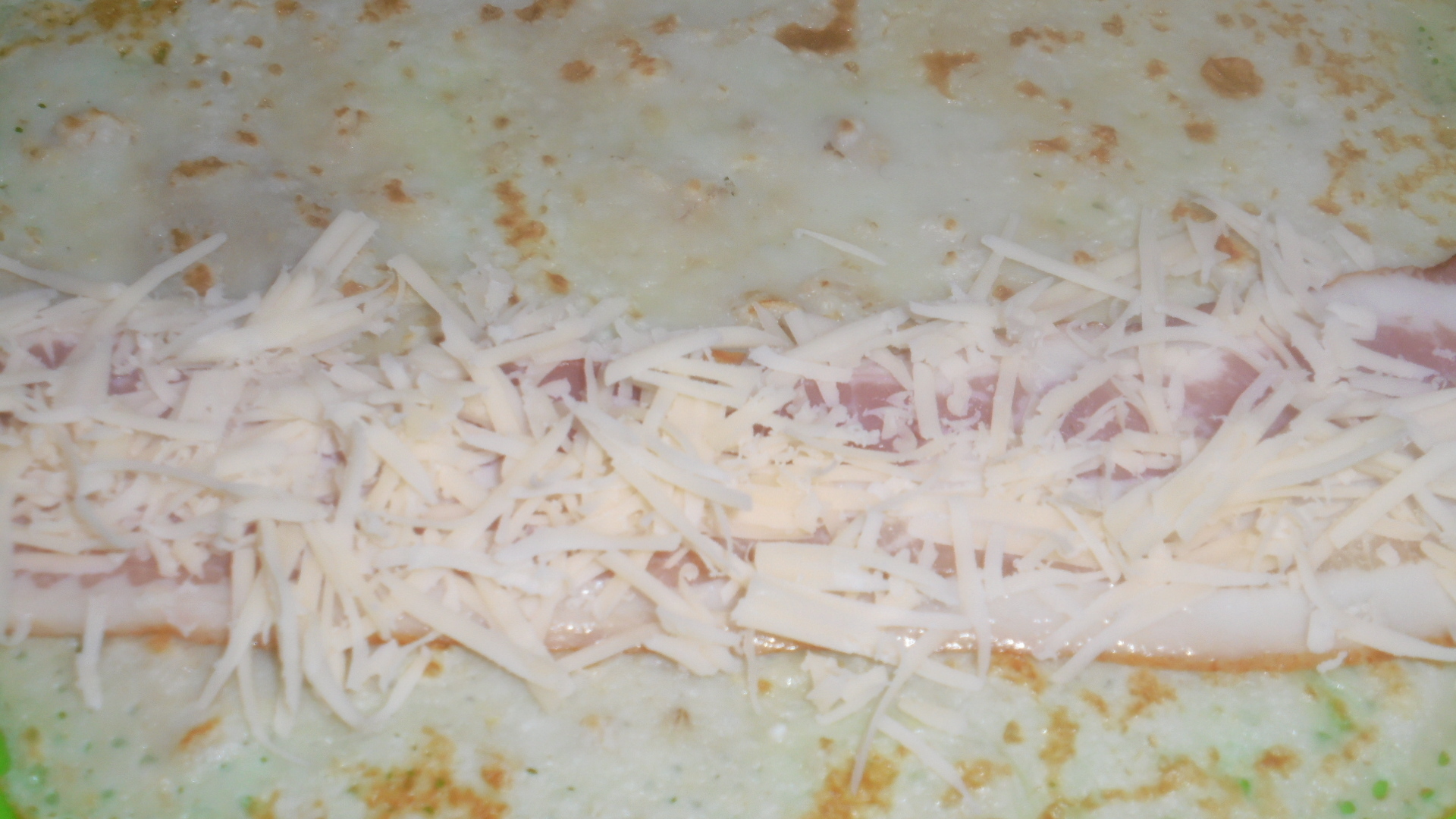 Блинные роллы запеченные с беконом и сыром "для любимых" #масленица2023: шаг 6