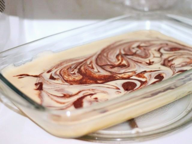 Пирожные с творожно-шоколадным кремом в свч: шаг 8