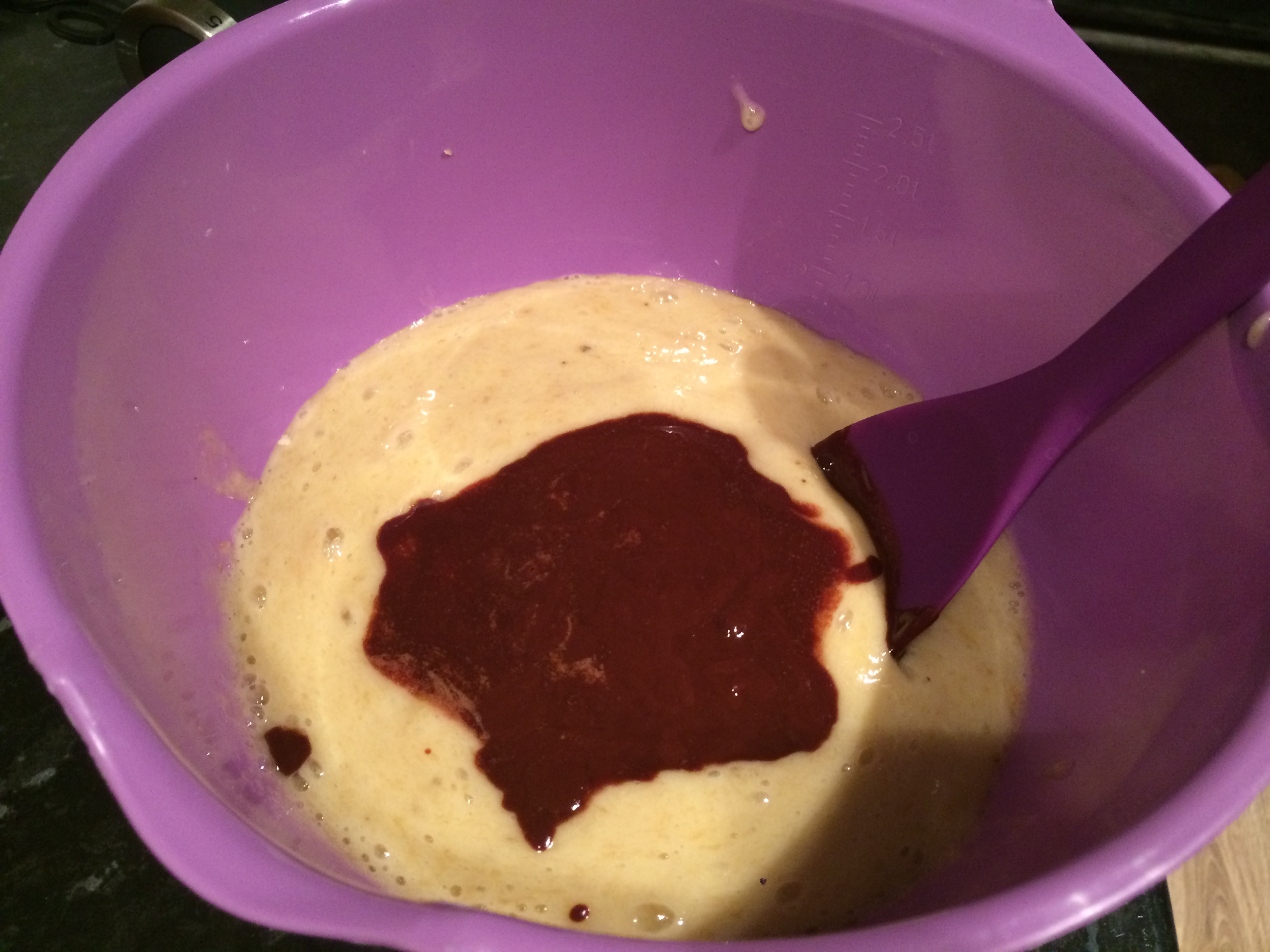 Шоколадно-банановый торт: шаг 4