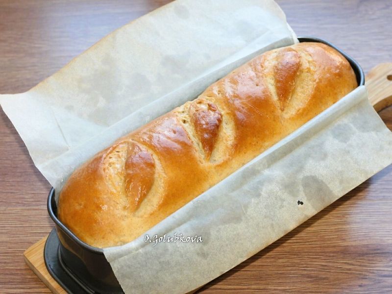 Домашний хлеб в из двух видов муки: шаг 12