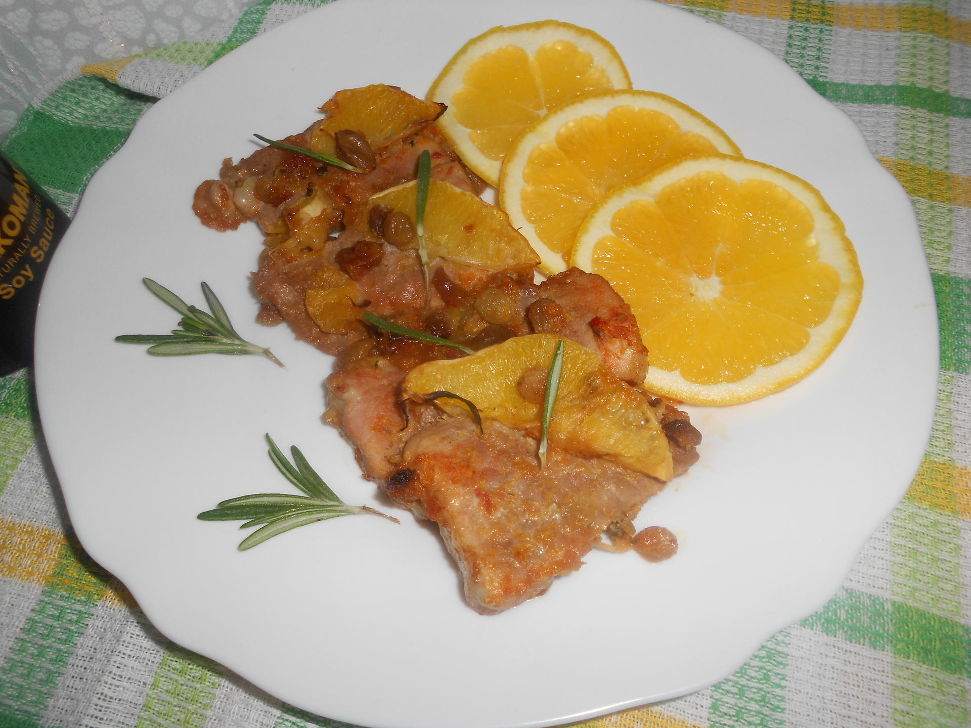Фото к рецепту: Свинина с апельсинами