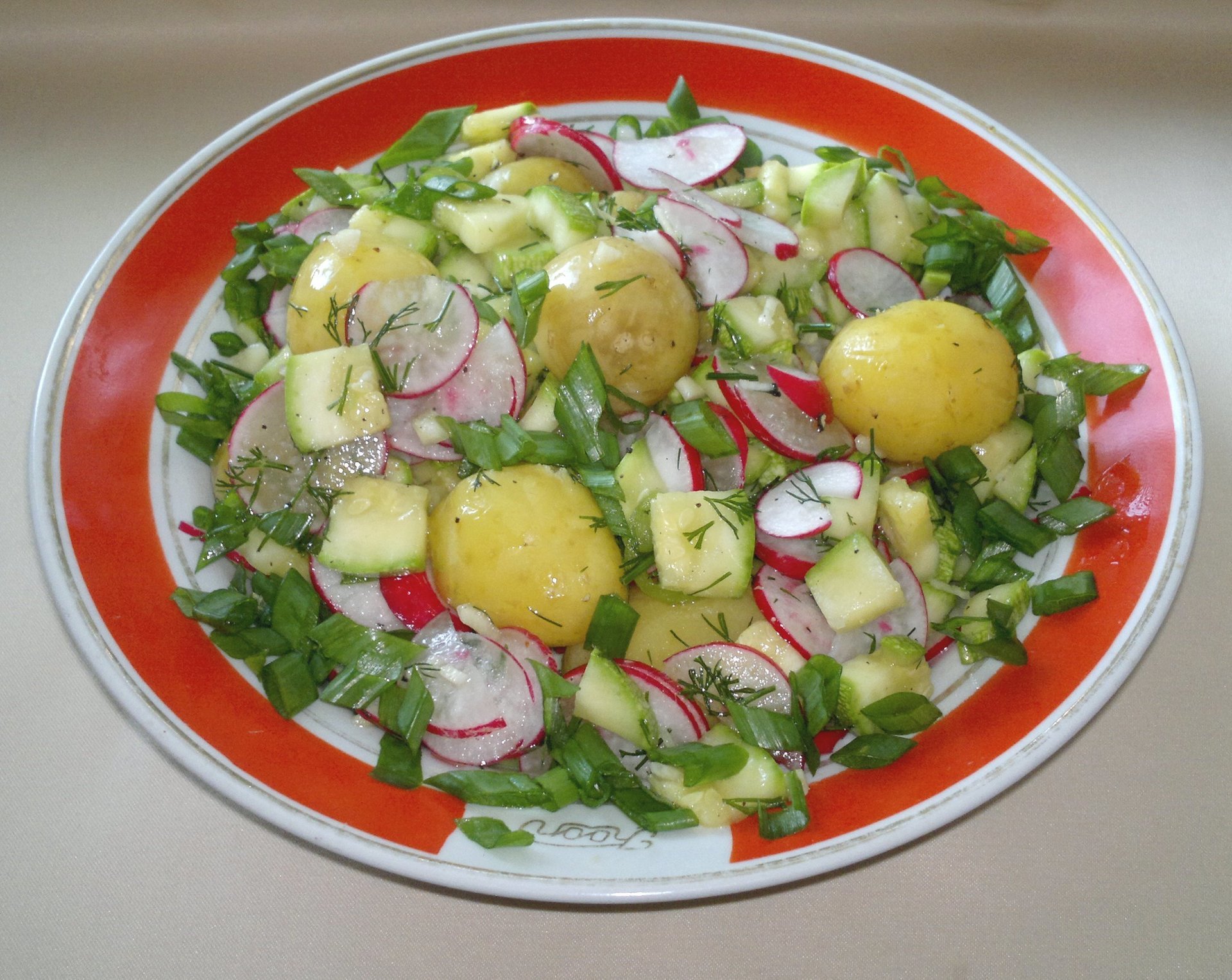 Картофельный салат с овощами #постныйстол: шаг 9