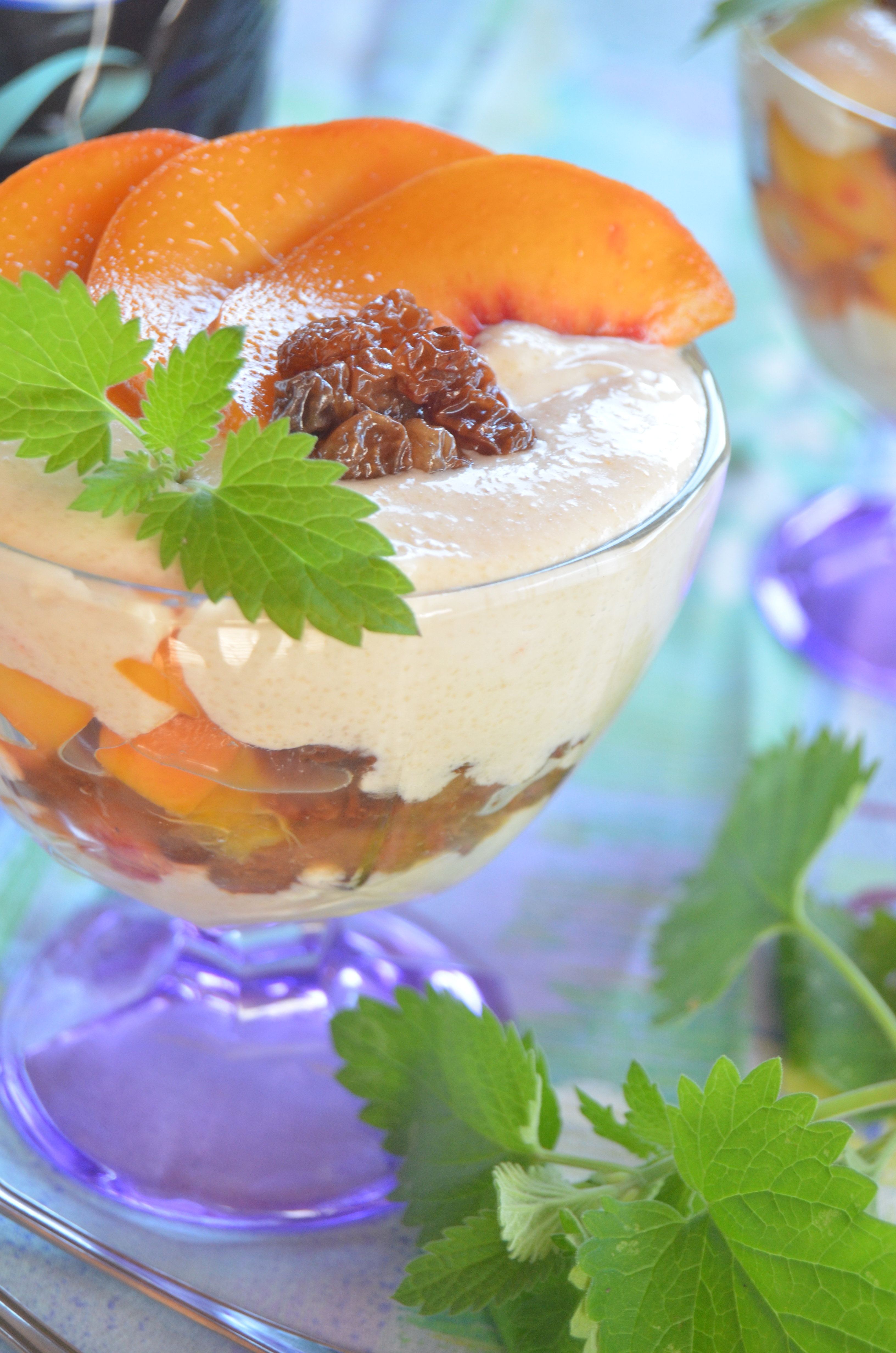 Манно-творожный десерт с персиками: шаг 8