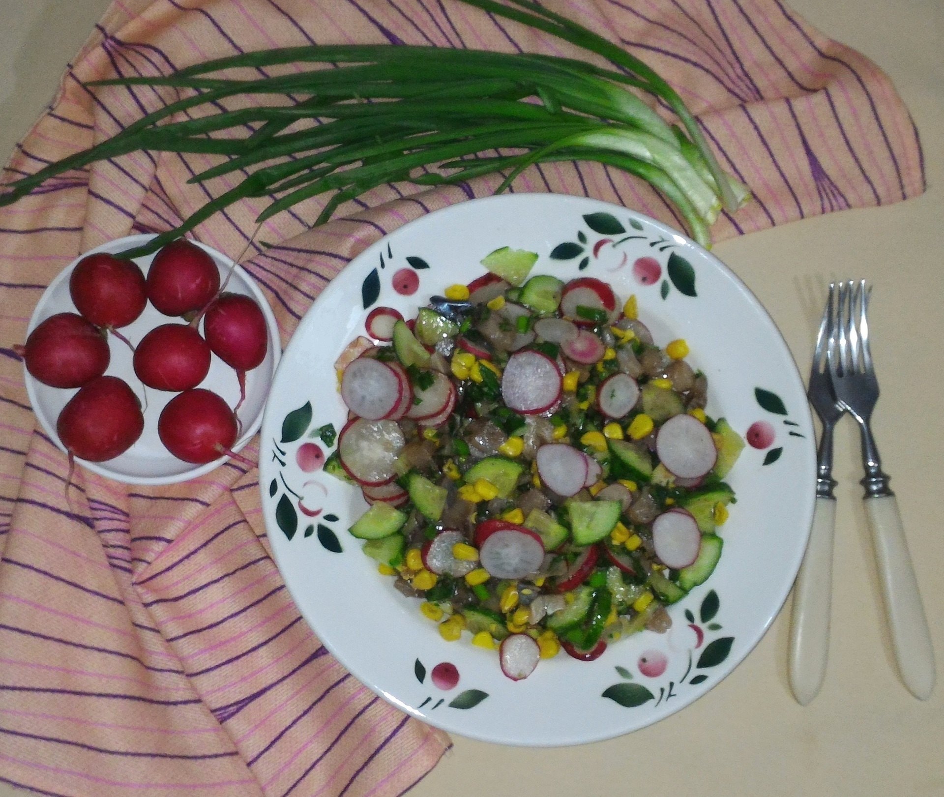 Салат с редисом и селёдкой #постныйстол: шаг 11