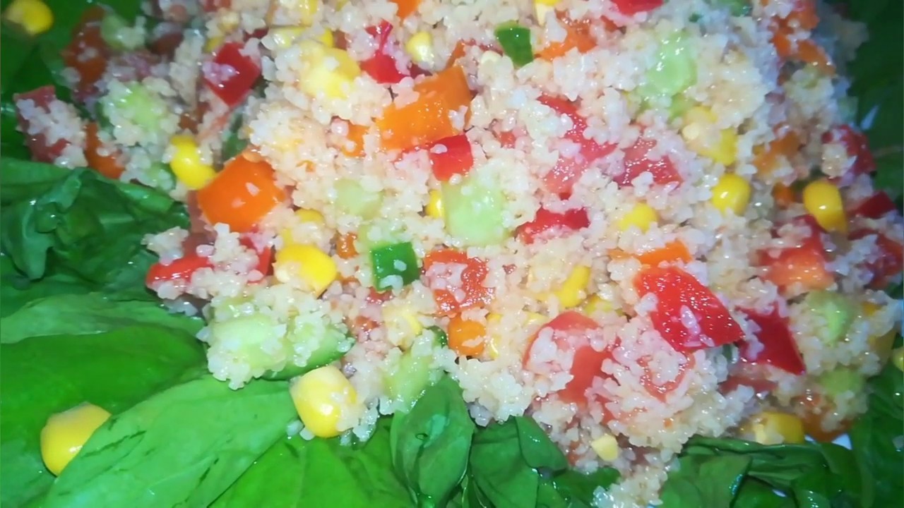 Фото к рецепту: Салат с овощами и кускусом