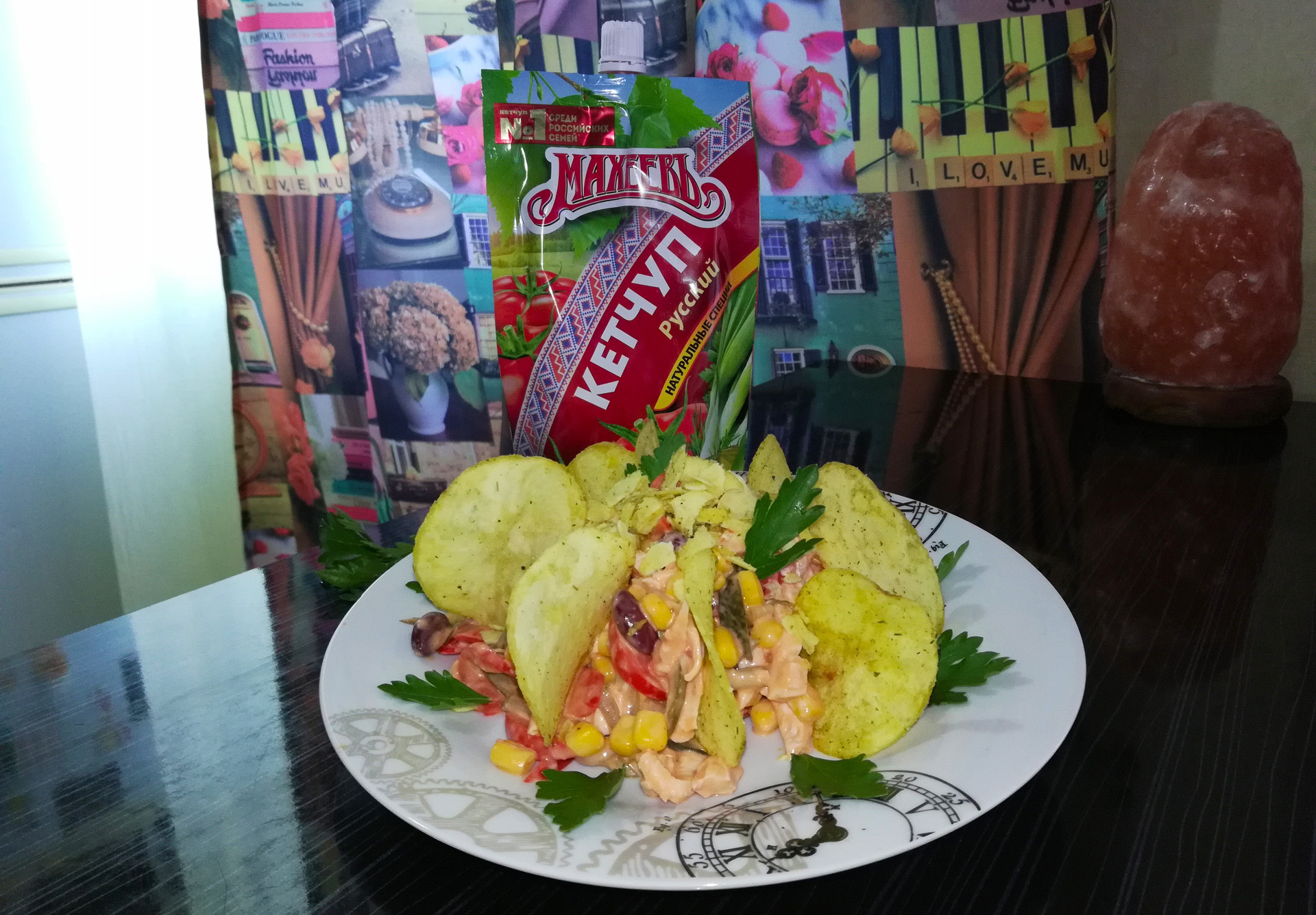 Фото к рецепту: Салат с кетчупом "махеевъ", казахстан
