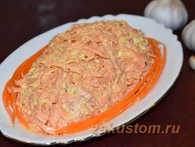 Фото к рецепту: Салат из моркови за 5 минут